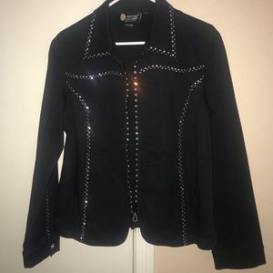 Christine Alexander Rhinestone Black Jacket